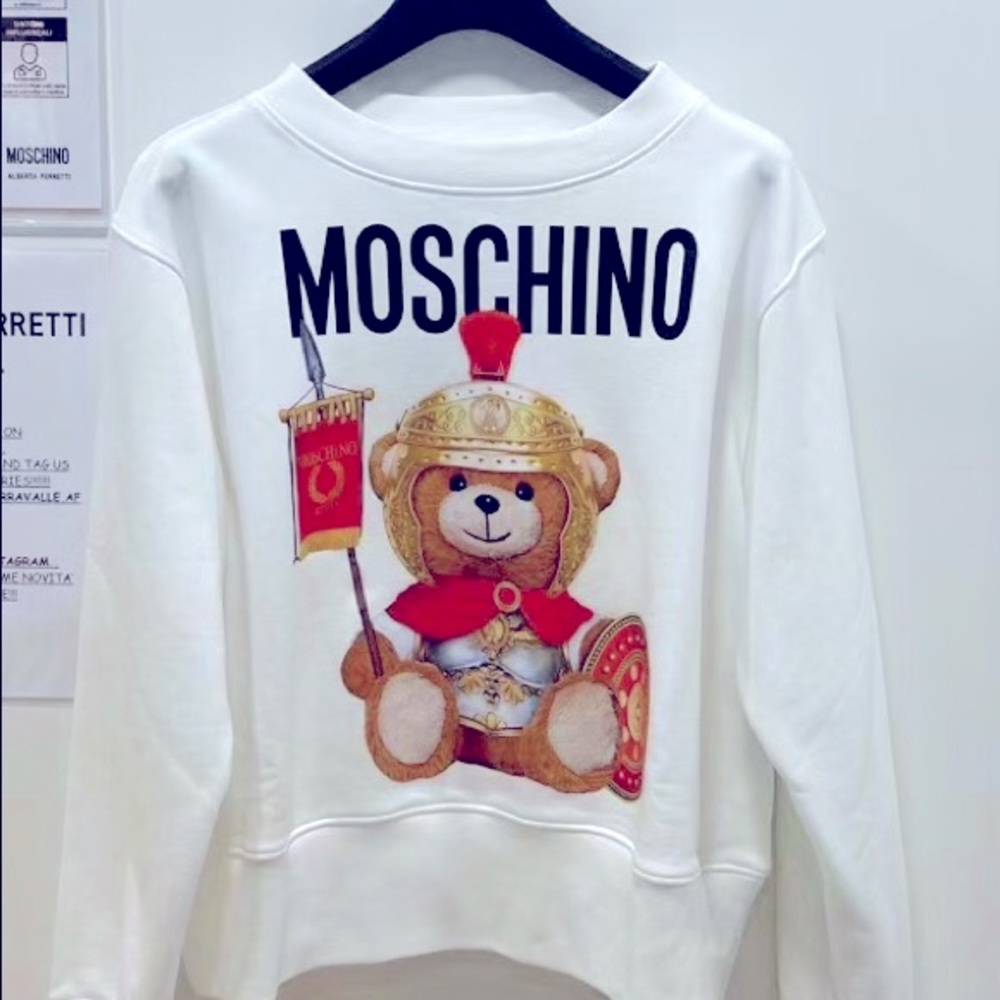 Authentic Moschino Champion Bear cotton sweatshirt